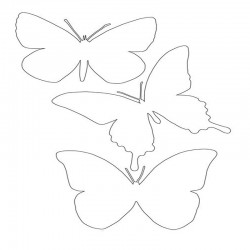 Cartamodello Farfalle